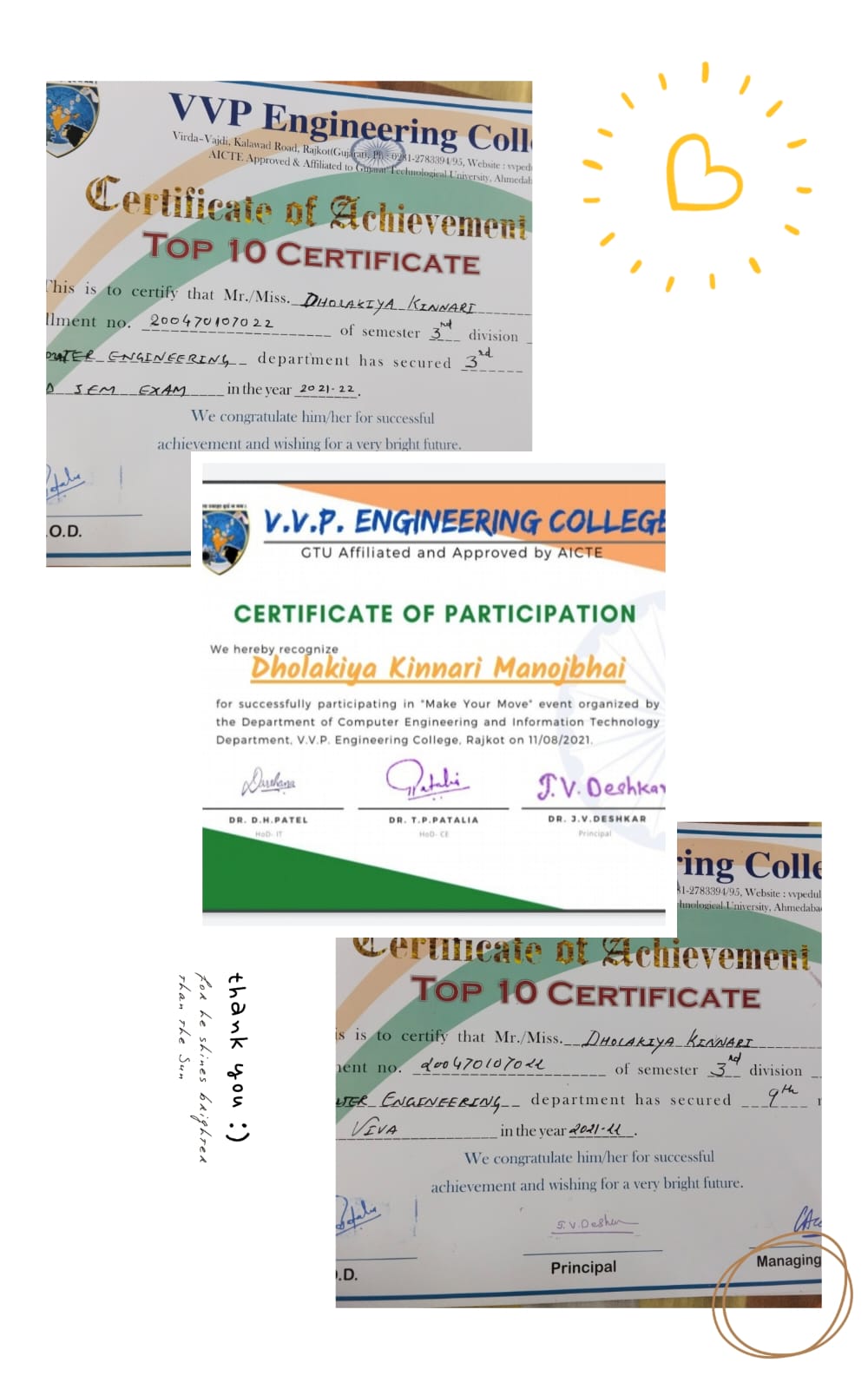 clg certificate