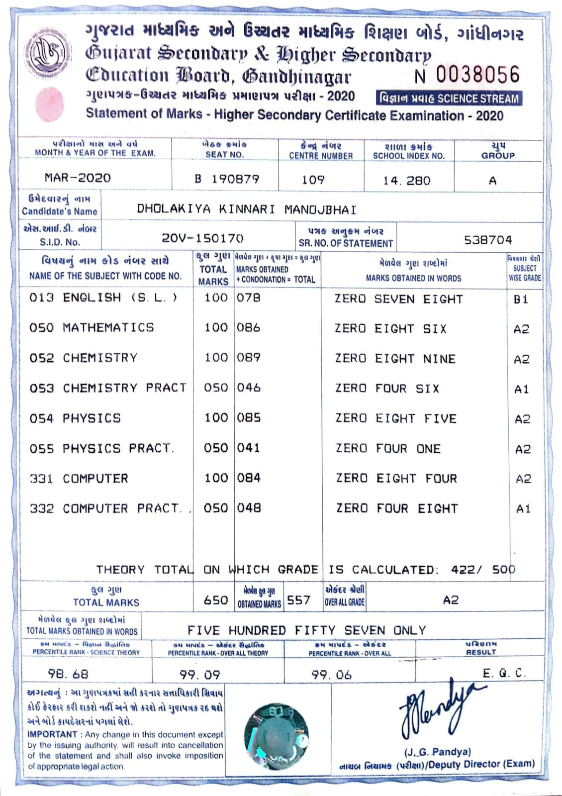 hsc result